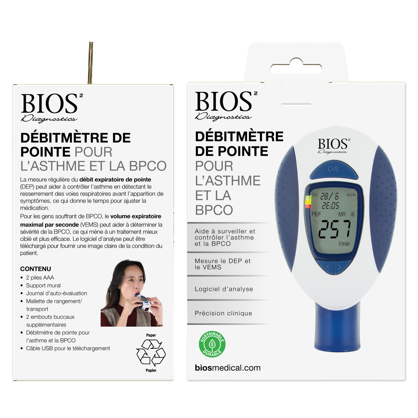 Peak Flow Meter for Asthma and COPD