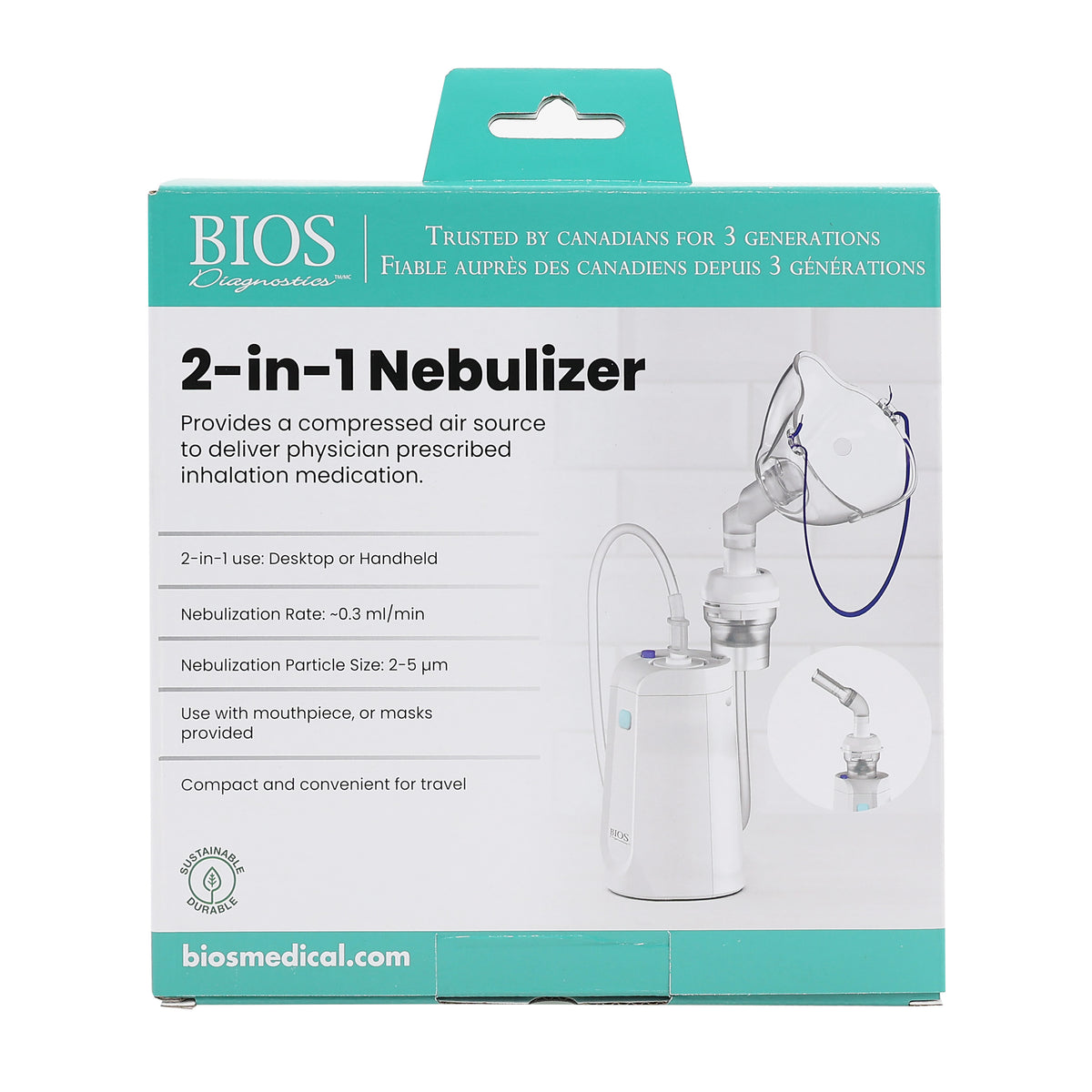 2-in-1 Nebulizer Front Packaging