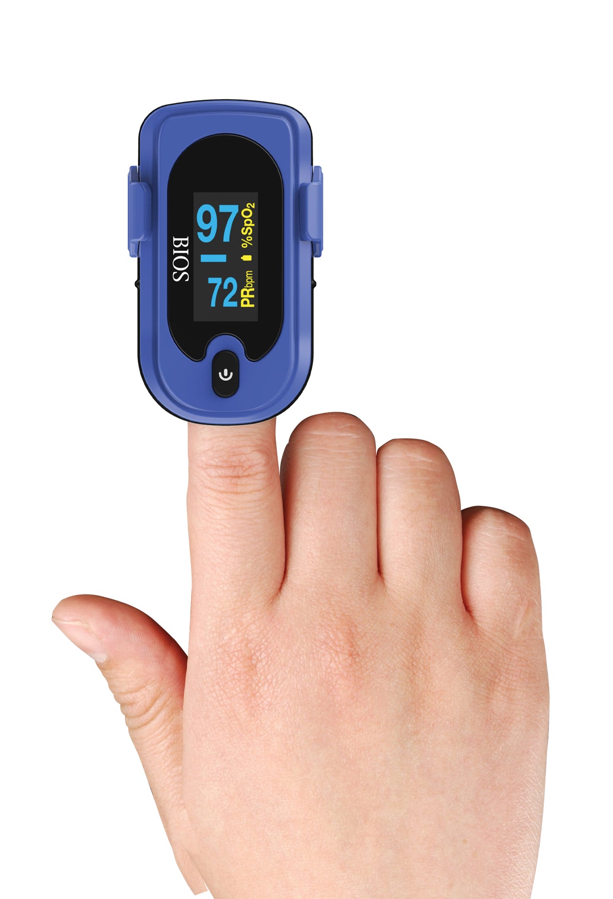 Fingertip Pulse Oximeter in use