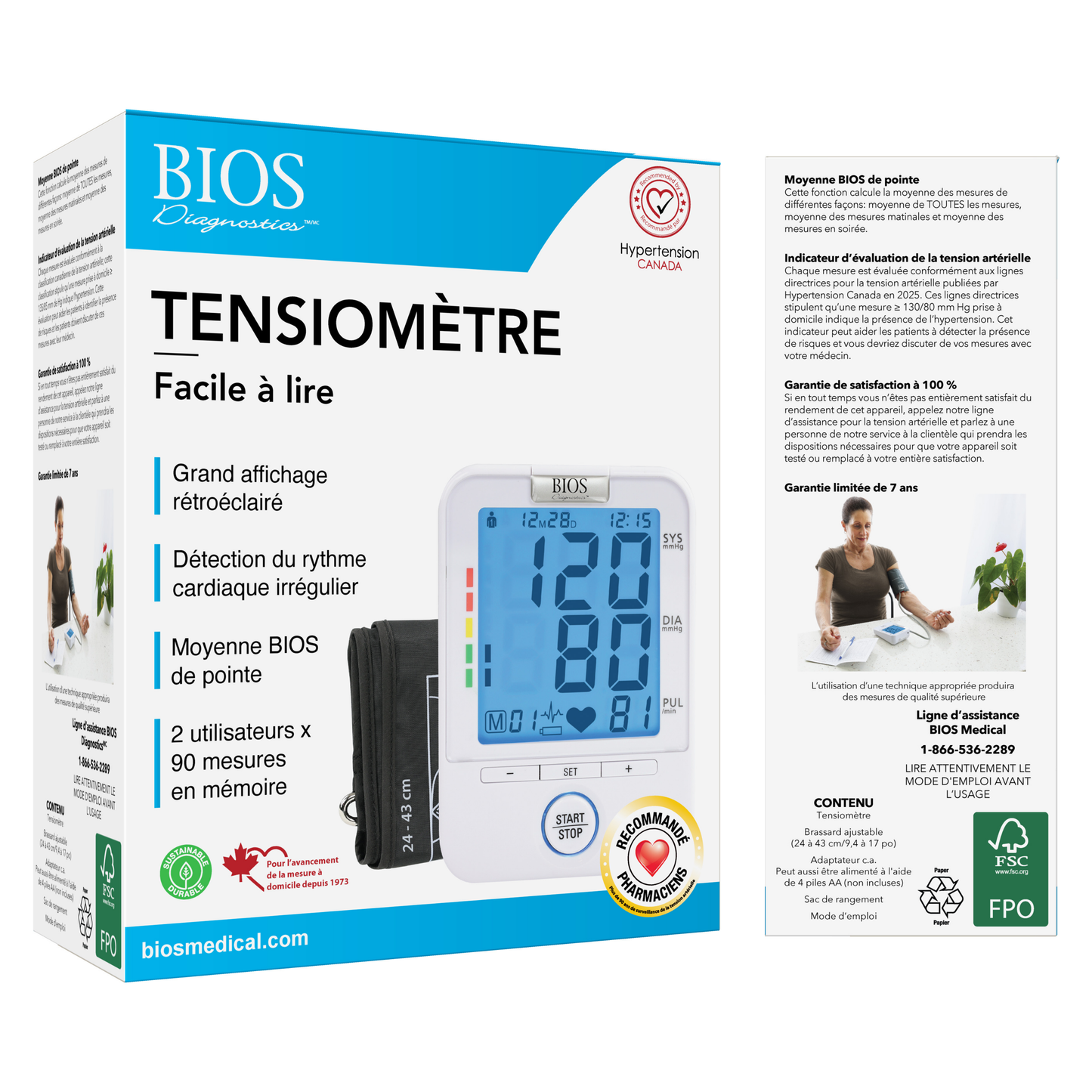 Blood Pressure Monitor Device – Easy Read