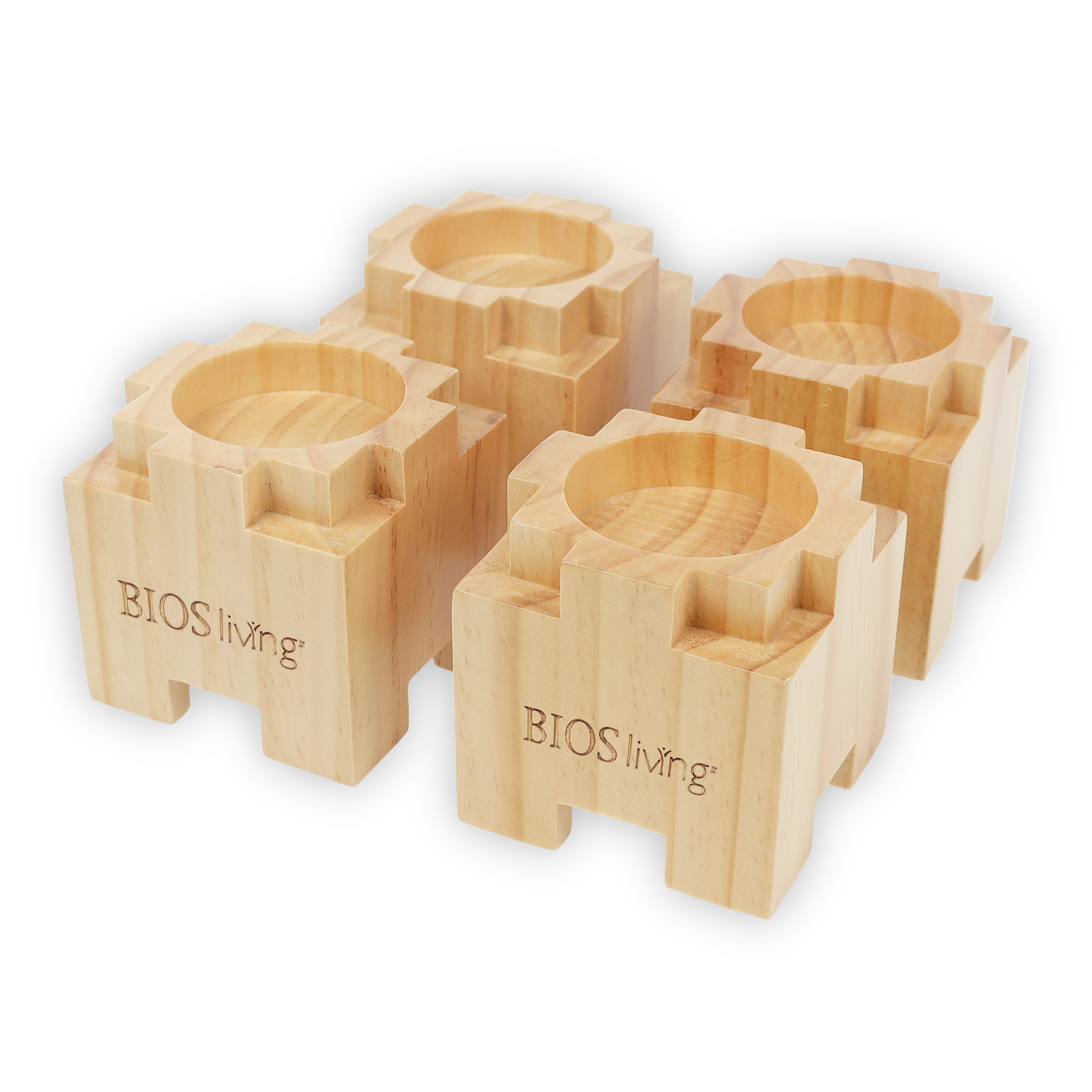 Wood Bed Risers (set of 4)