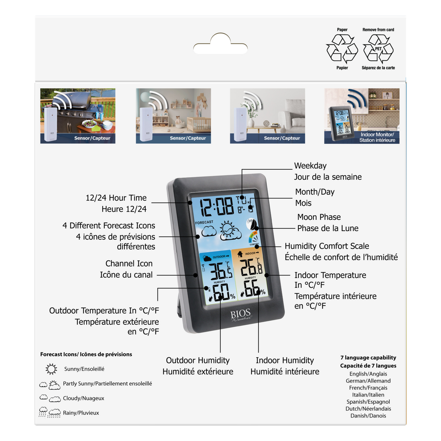 Colour Weather Station With 3 Sensors