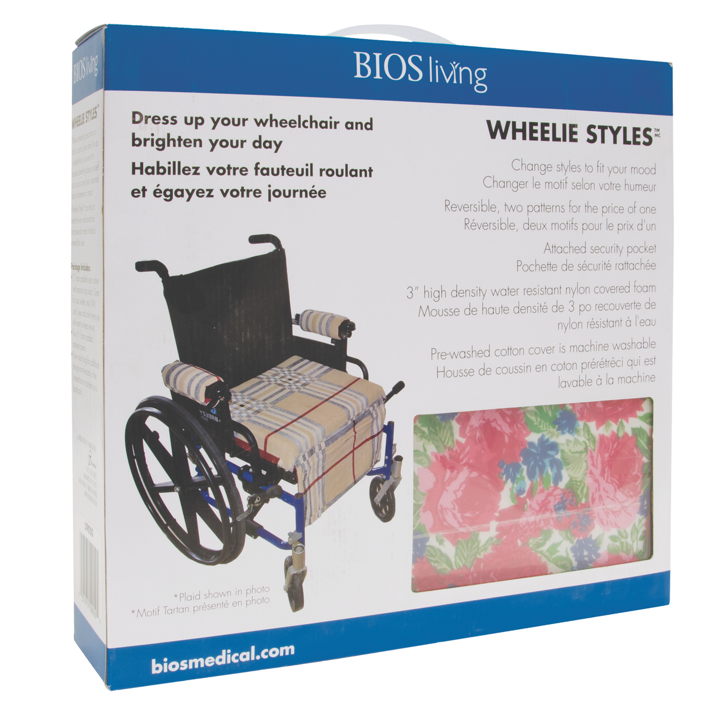 Wheelie ™ Styles Reversible Wheelchair Cushion