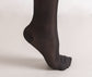 Women's Compression Knee Socks 20-30 mm Hg, Black Foot Highlight Photo