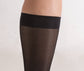 Women's Compression Knee Socks 20-30 mm Hg, Black Knee Band Highlight Photo
