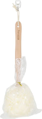 Wooden Long-Handled Bath Loofah front