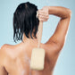 Wooden Long-Handled Bath Sponge & Sisal in use