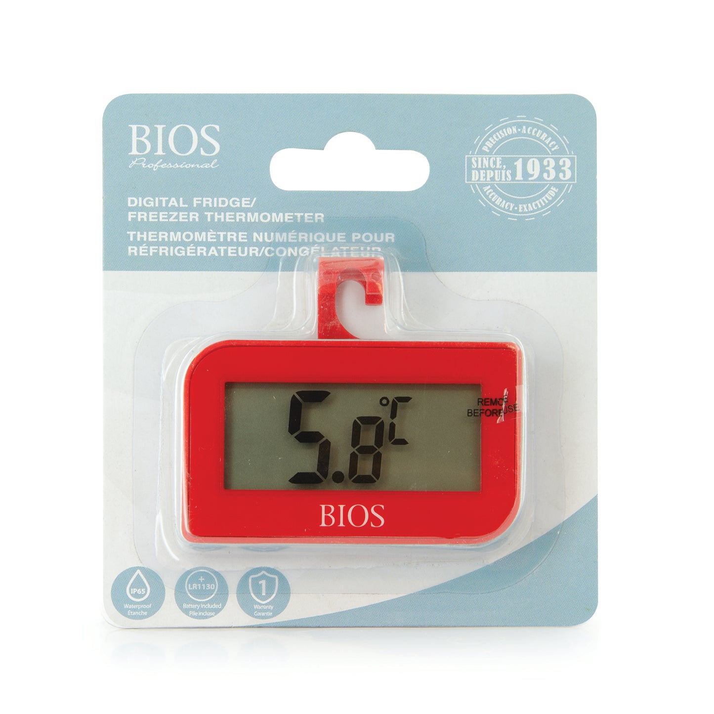 Digital Fridge & Freezer Thermometer packaging front