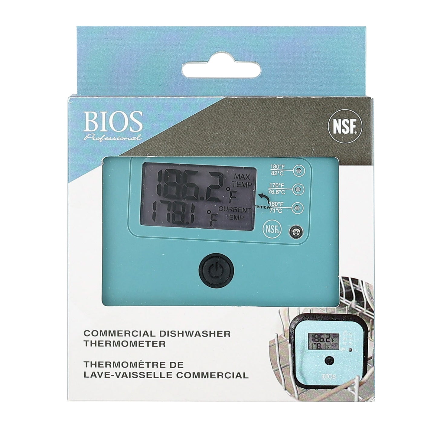 COMMERCIAL DISHWASHER THERMOMETER packaging front