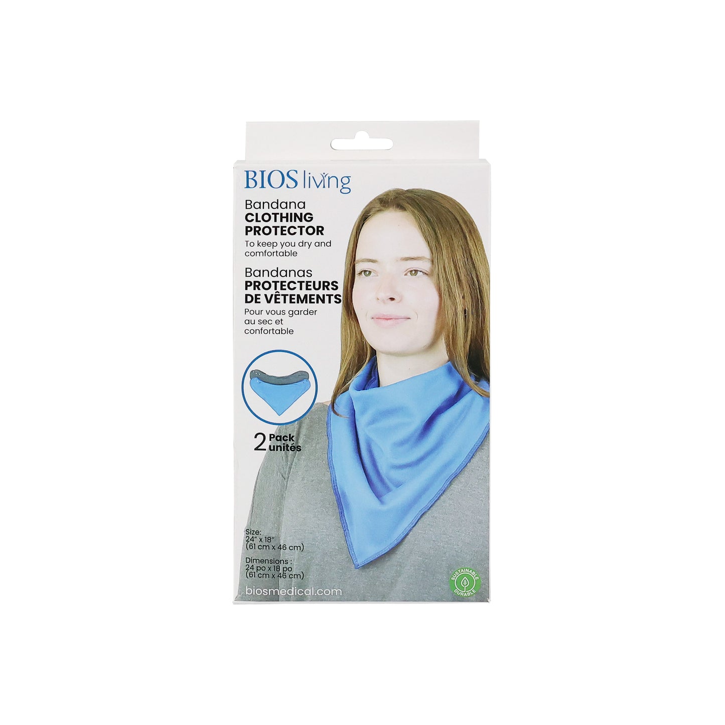 BANDANA CLOTHING PROTECTORS (2 PACK) PACKAGE FRONT