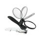 Rotating Nail Clipper With Magnifier
