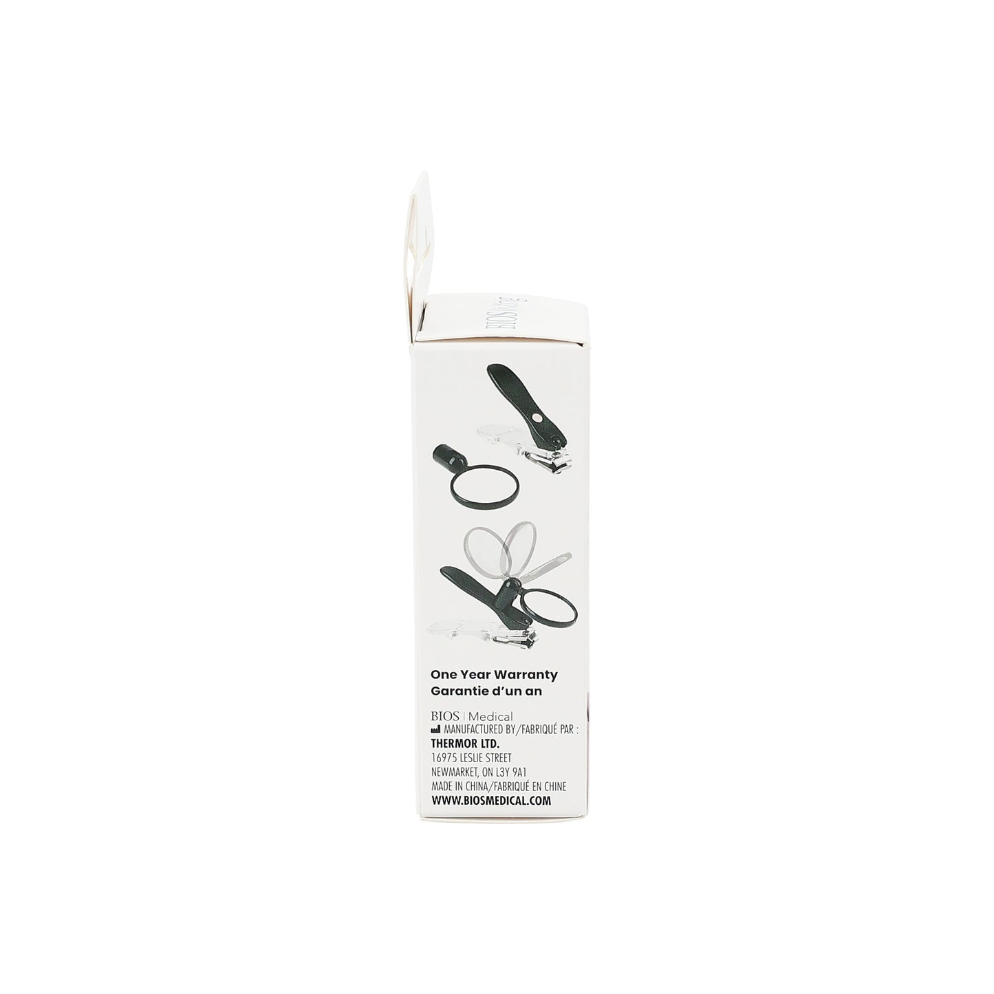 Rotating Nail Clipper With Magnifier packaging side 1