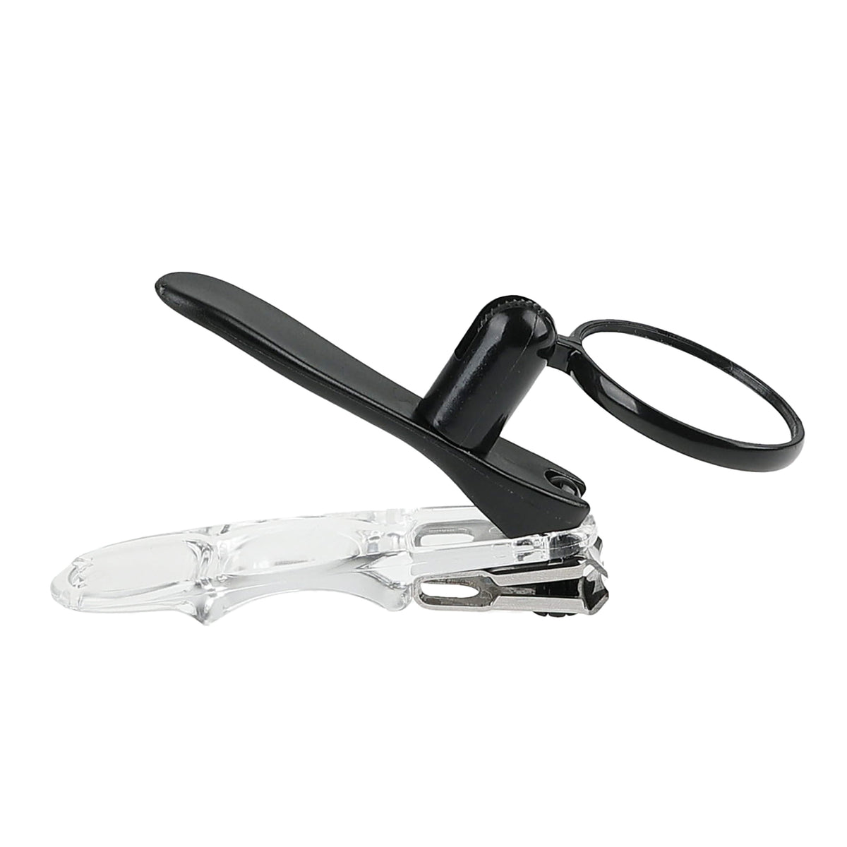 Rotating Nail Clipper With Magnifier side
