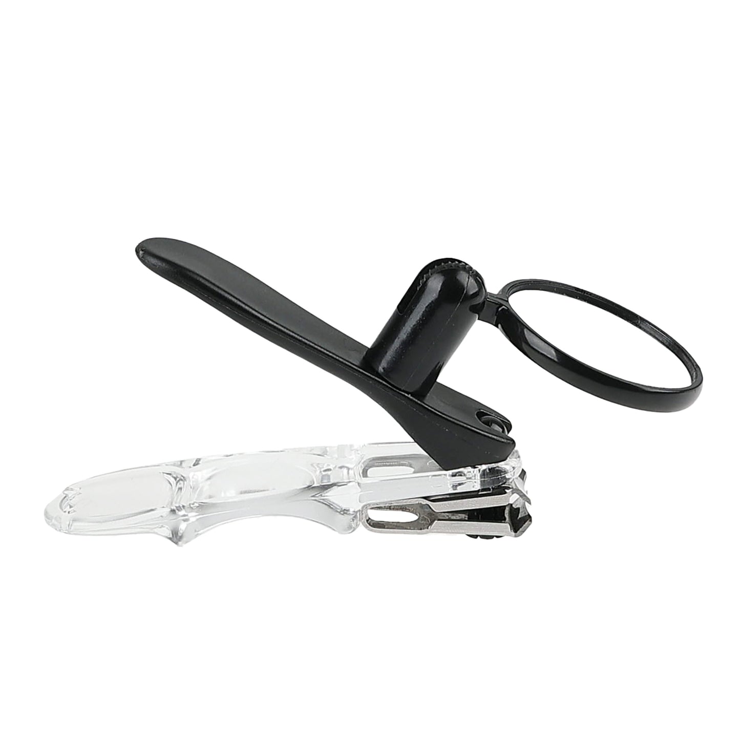 Rotating Nail Clipper With Magnifier side