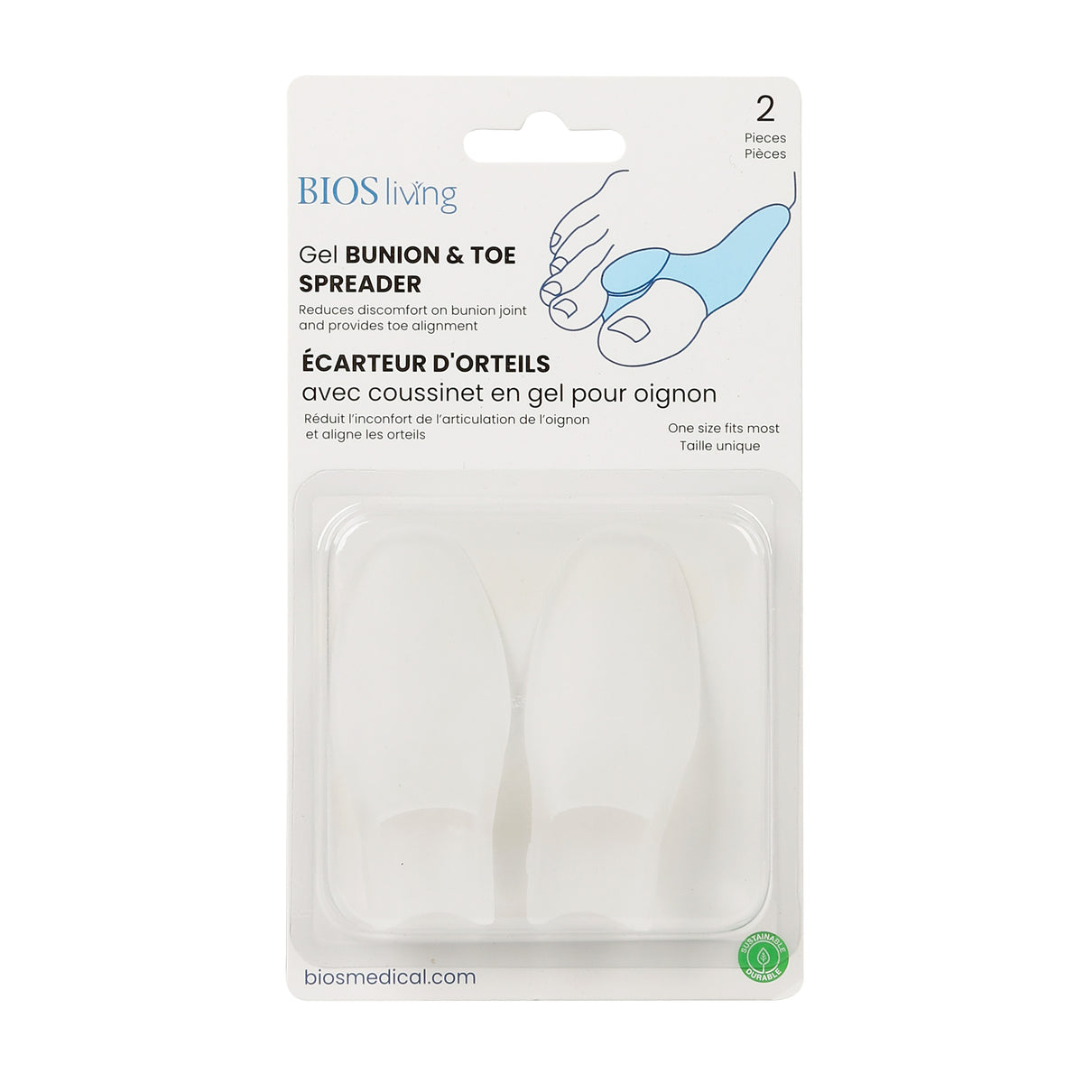 Gel Bunion & Toe Spreader Package front