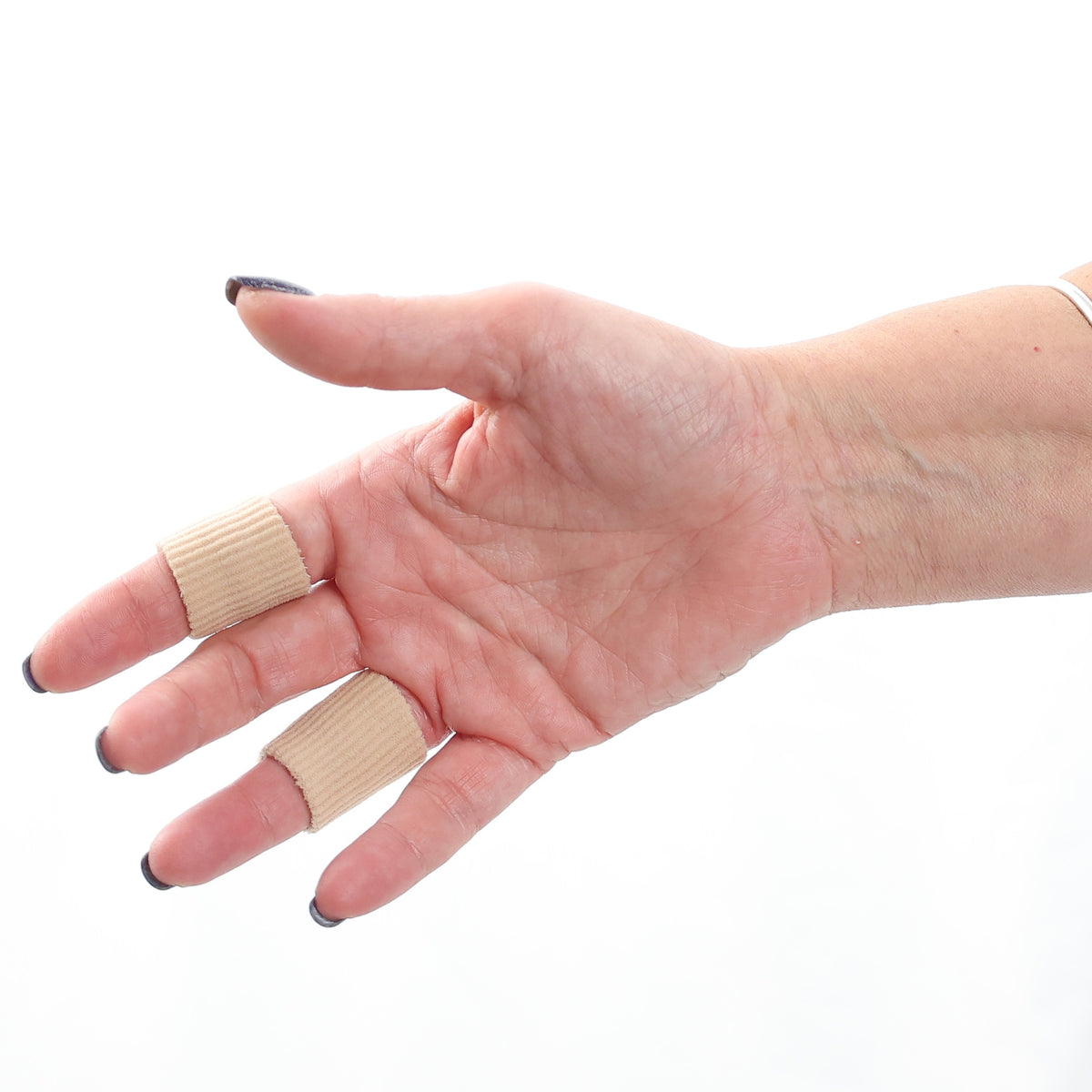 Gel Cuttable Toe Sleeves in use