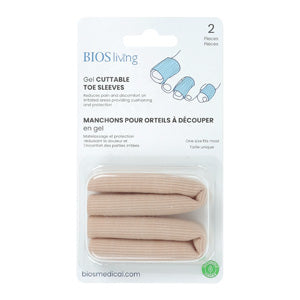 Gel Cuttable Toe Sleeves package front