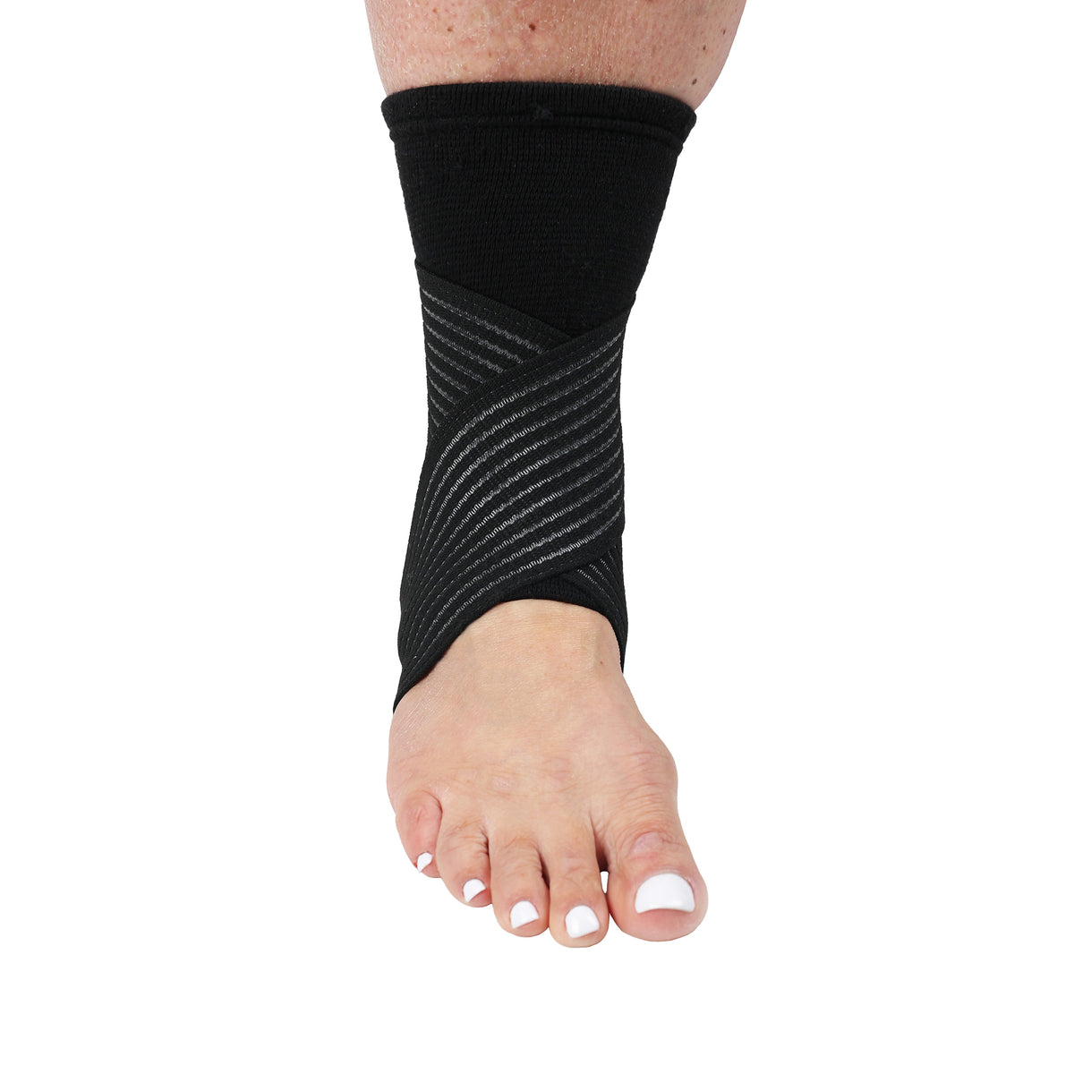 Ankle & Foot Support Sleeves in use
