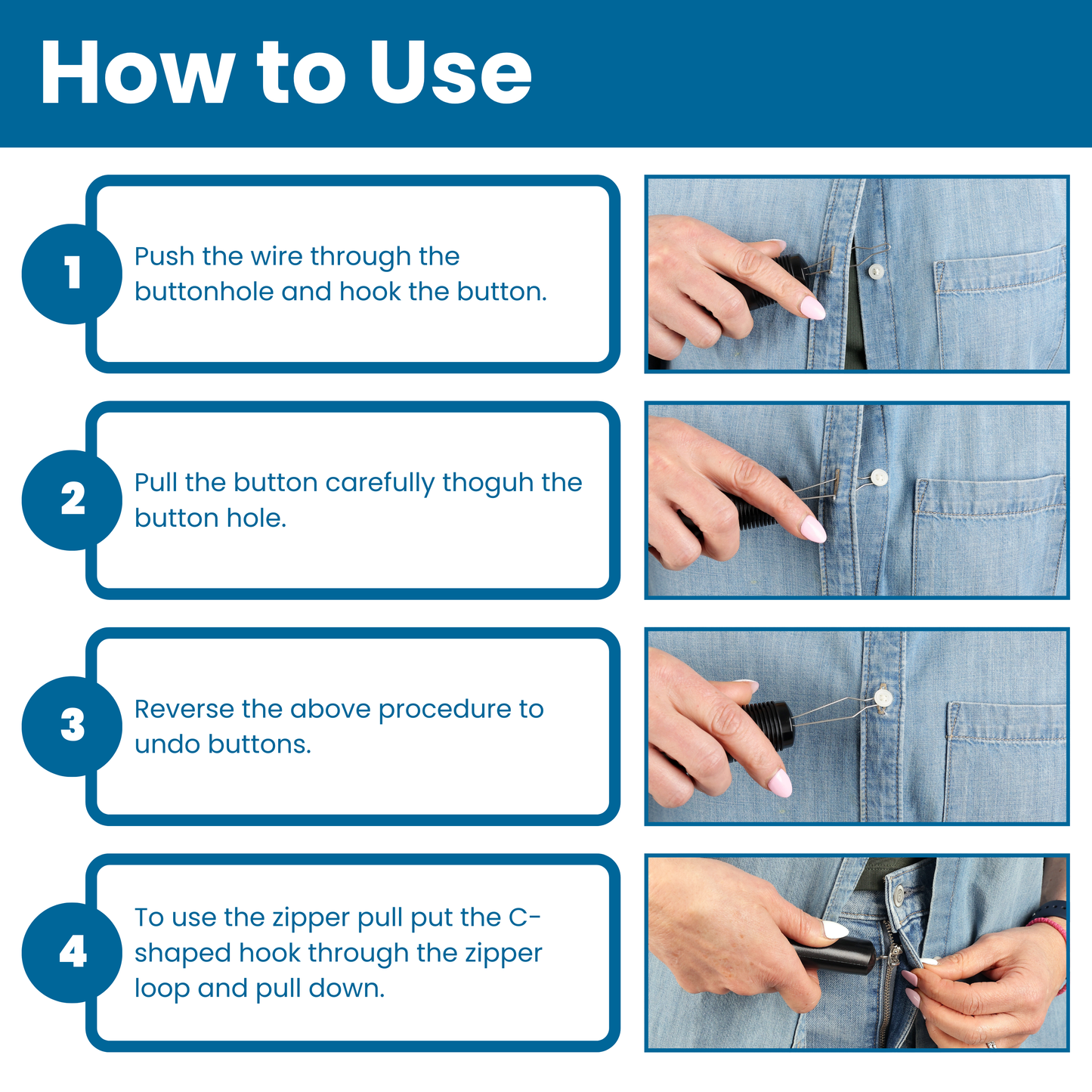 Button Hook & Zipper Pull