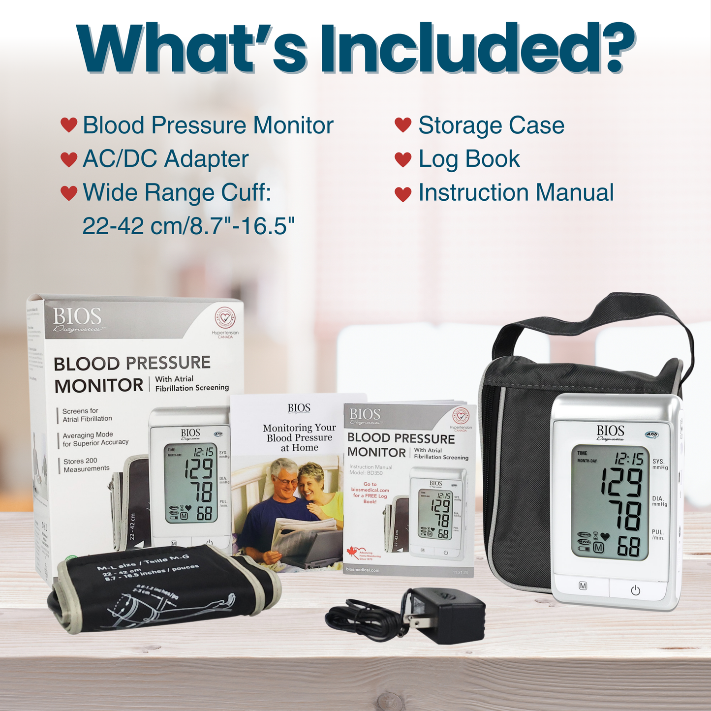 Blood Pressure Monitor – with Atrial Fibrillation Screening