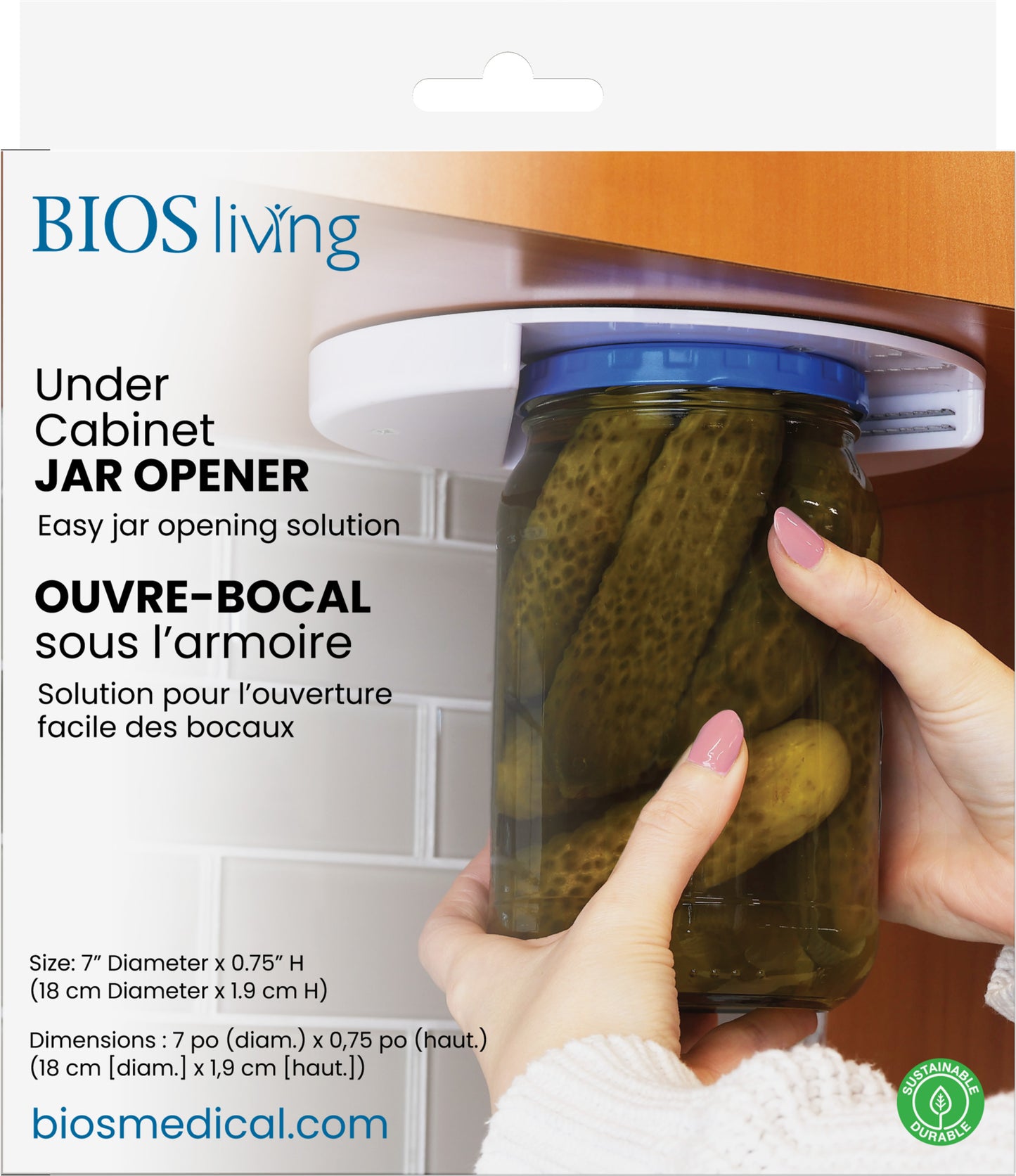 Under Cabinet Jar Opener packaging front