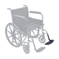 Left Wheelchair Footrest