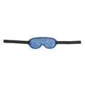 front view of the gel bead eye mask with open straps