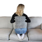 Weighted Heating Pad in use