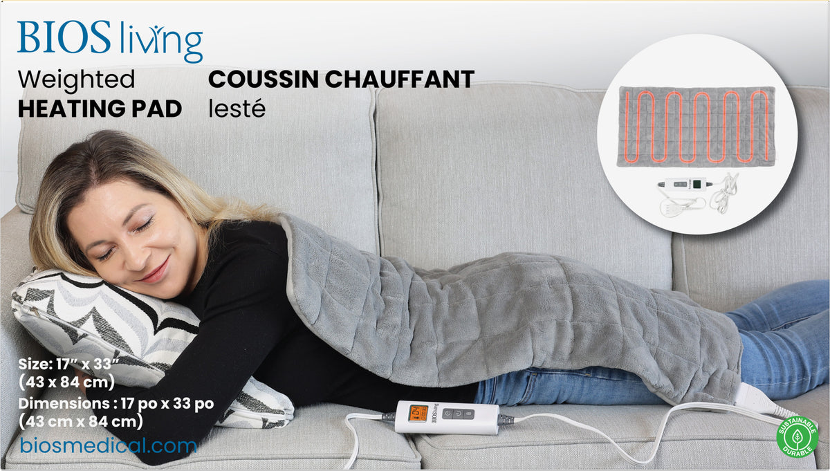 Weighted Heating Pad pkg front