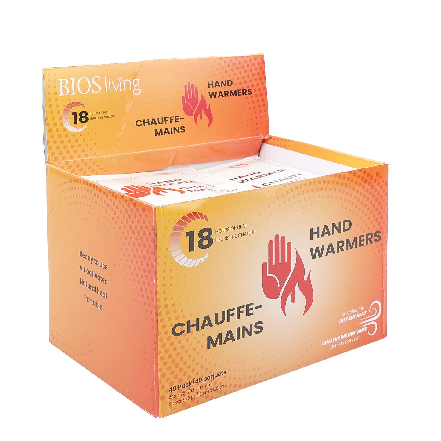 Hand Warmers in display