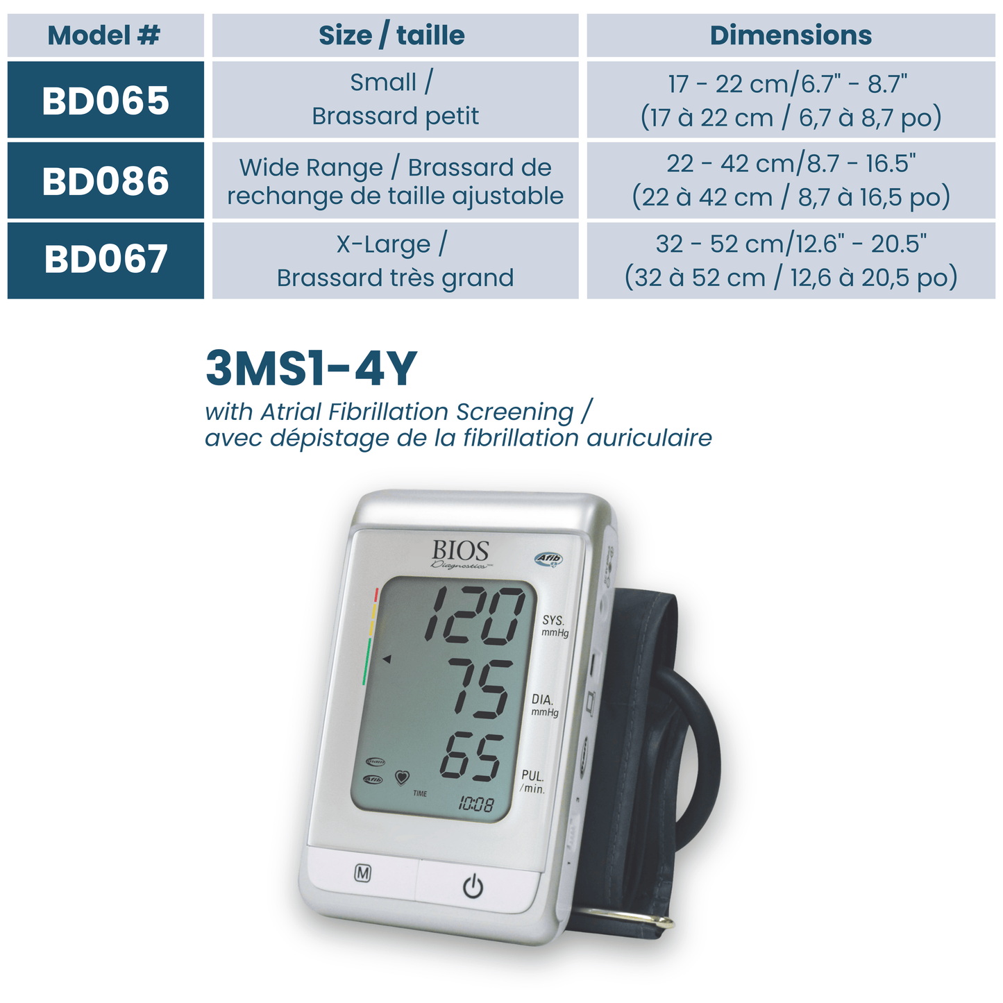 Replacement Cuff for 3MS1-4Y