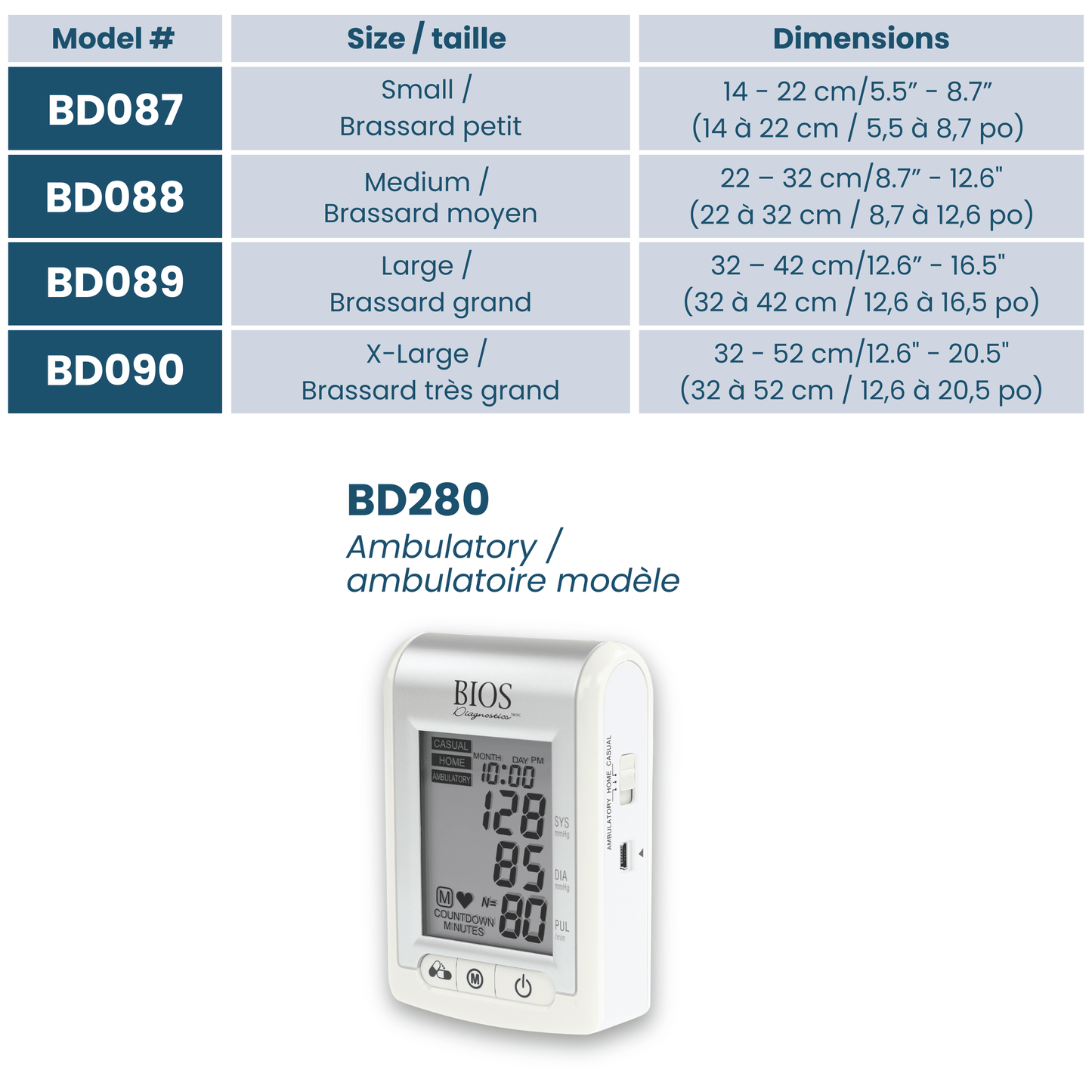 Replacement cuff for BD280