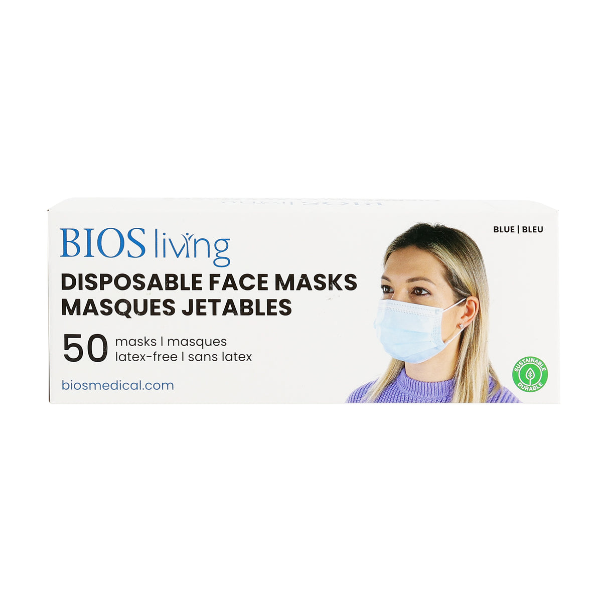 Disposable Face Masks package front