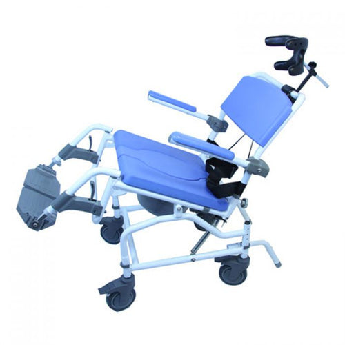 18" / 46 cm Aluminum Tilt Shower & Commode Chair