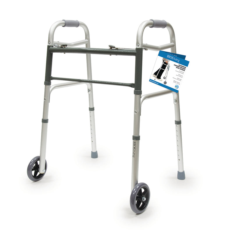 BIOS Living Folding Walker with Wheels