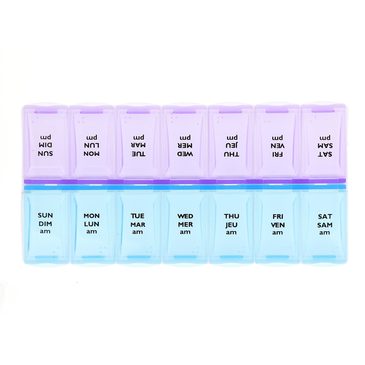 Small, Twice daily, 7 Day Pillbox