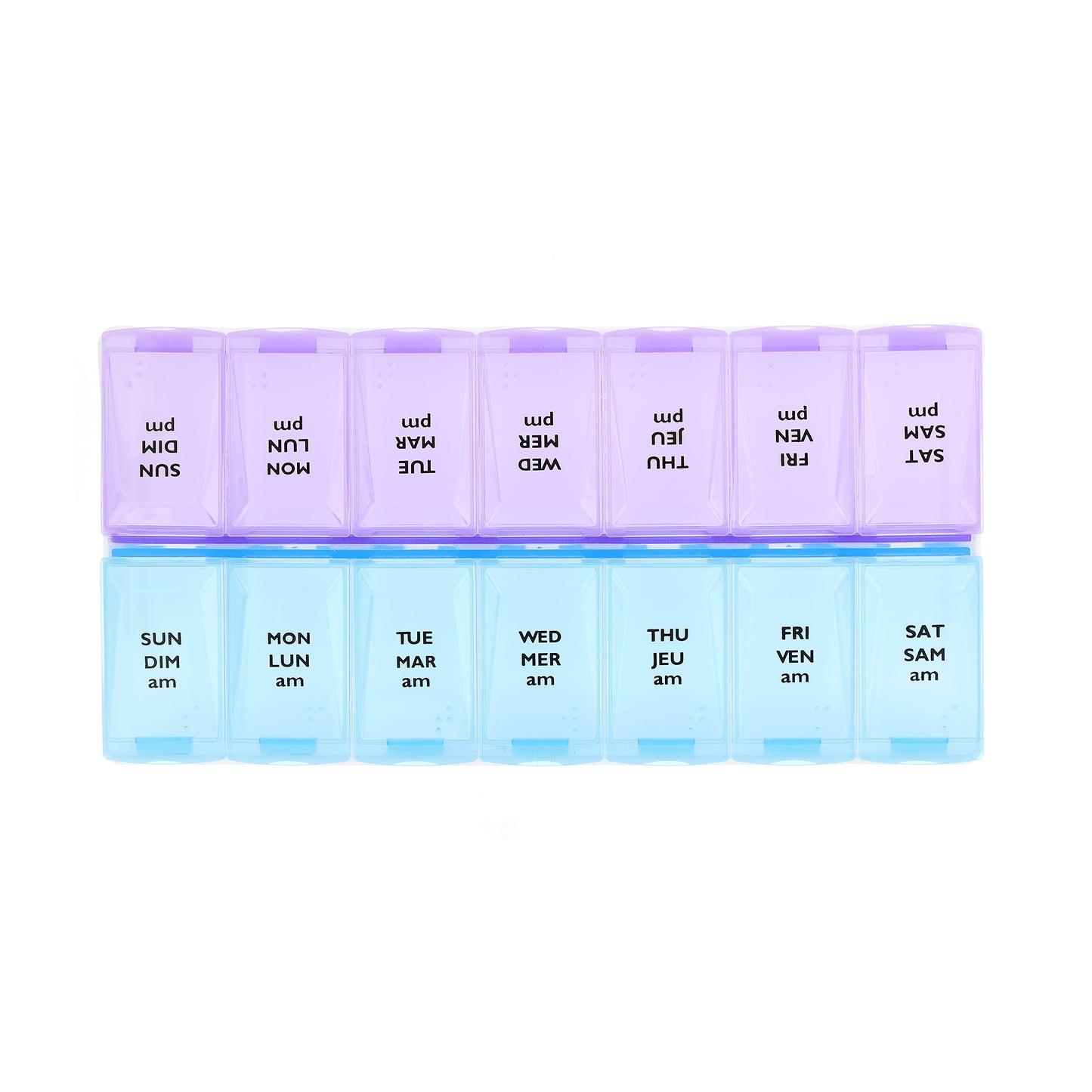 Twice Daily, 7 Day Pillbox