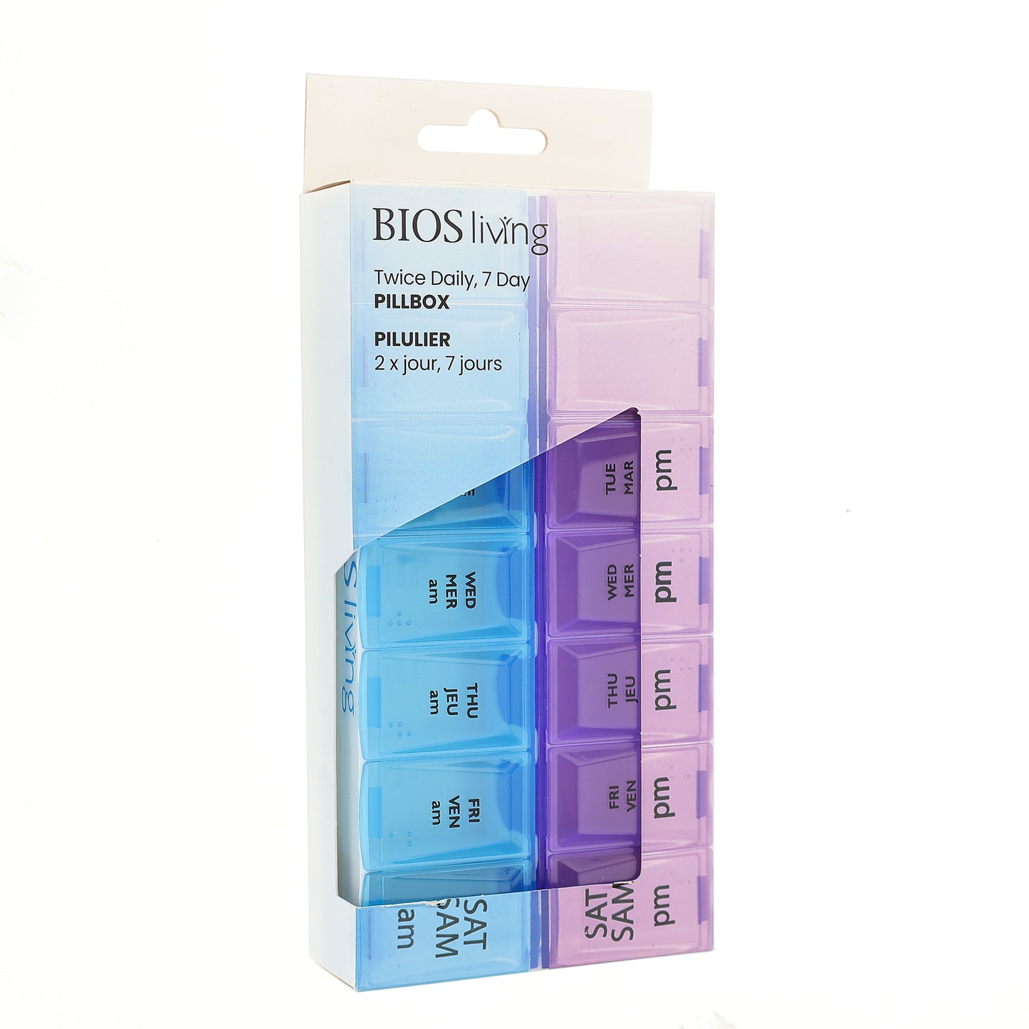 Twice Daily, 7 Day Pillbox