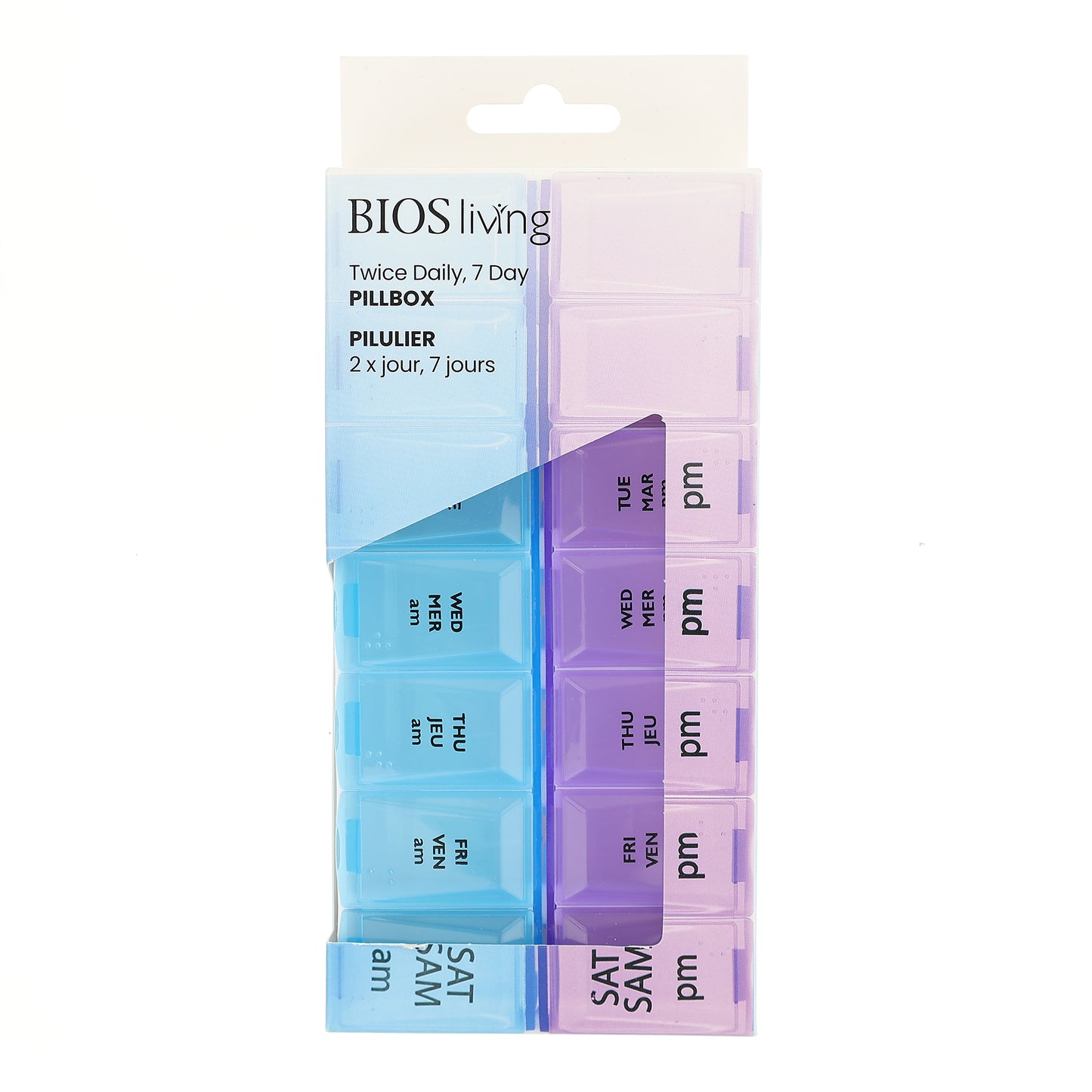 Twice Daily, 7 Day Pillbox