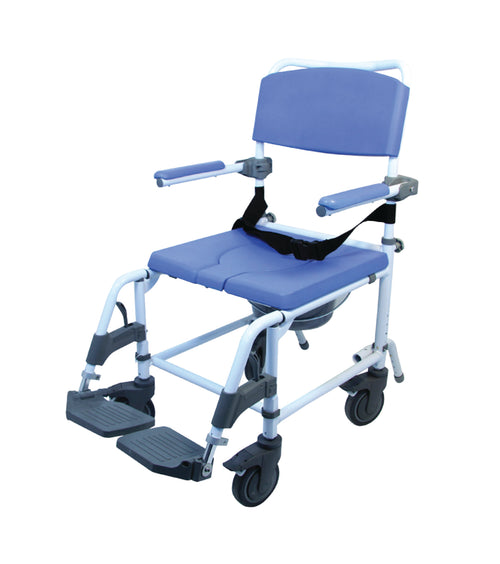 18"  / 46 cm Aluminum Shower & Commode Chair