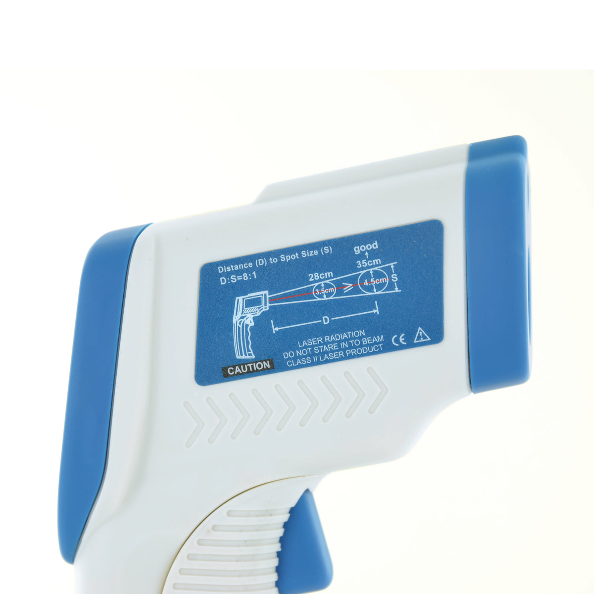 PS199 Infrared Thermometer Spot Ratio information label